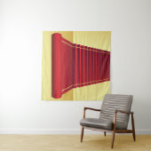 レッドカーペットエレガンス：ヴィンテージ背景。 タペストリー (インサイチュ(横))