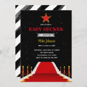 レッドカーペットシャワーの誕生日招待状 招待状 (正面/裏面)
