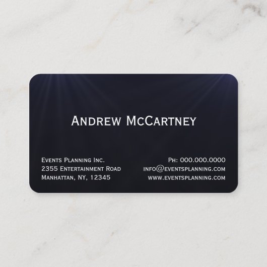 レッドカーペットスペシャルイベントプランナー名刺 名刺 (裏面)