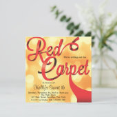 レッドカーペットハリウッドスイーツ16誕生日招待状 招待状 (スタンド正面)