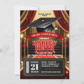 レッドカーペットハリウッド卒業高校 招待状 (正面)