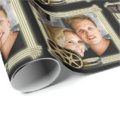 レッドカーペットハリウッド映画ブラック ラッピングペーパー (ロールコーナー)