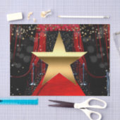 レッドカーペットハリウッド金ゴールドスターズバースデーパーティー 薄葉紙 (クラフト)