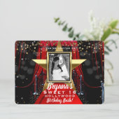 レッドカーペットハリウッド金ゴールドスターズフォトパーティー 招待状 (スタンド正面)