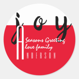 レッドカーペットバイLeahG季節のごあいさつギフト ラウンドシール