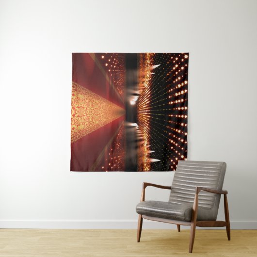 レッドカーペットフェスティバル:華やかなシーン。 タペストリー (インサイチュ(横))