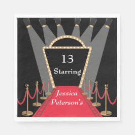 レッドカーペットムービー初演グラマラス誕生日パーティー スタンダードランチョンナプキン