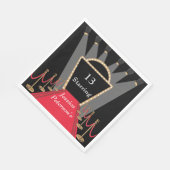 レッドカーペットムービー初演グラマラス誕生日パーティー スタンダードランチョンナプキン (角)