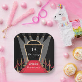 レッドカーペットムービー初演グラマラス誕生日パーティー ペーパープレート (パーティー)