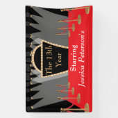 レッドカーペットムービー初演グラマラス誕生日パーティー 横断幕 (縦)