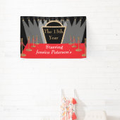 レッドカーペットムービー初演グラマラス誕生日パーティー 横断幕 (インサイチュ)