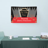 レッドカーペットムービー初演グラマラス誕生日パーティー 横断幕 (トレードショー)