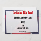 レッドカーペット有名人 招待状 (裏面)