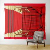 レッドカーペット背景 タペストリー (インサイチュ(横))