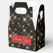 レッドカーペット金ゴールドダストパーティーフェイスボックス フェイバーボックス (オープン)