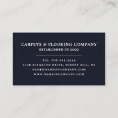 レッドカーペット、カーペット層、フィッター 名刺 (裏面)