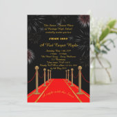 レッドカーペット·ナイト、ギャツビー·スタイル·プロム·シニア·ジュニア 招待状 (スタンド正面)