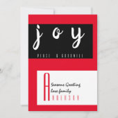 レッドカーペットbyLeahG – 季節の挨拶シック カード (正面)