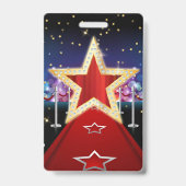 レッドカーペットVIPパス 誕生日バッジ 招待状 バッジ (裏面)