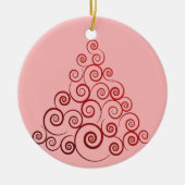 レッドカーレッククリスマスツリー セラミックオーナメント (正面)