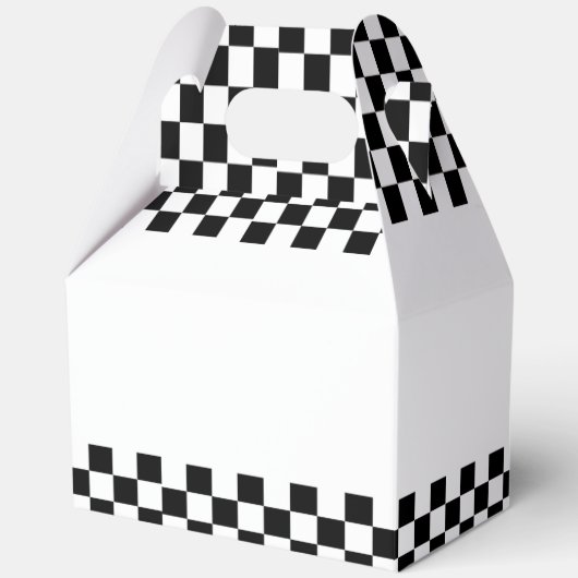 レッドカーレースベビーシャワー フェイバーボックス (正面)