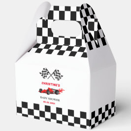 レッドカーレースベビーシャワー フェイバーボックス
