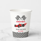 レッドカーレースベビーシャワー 紙コップ (裏面)