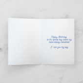 レッドカー誕生日カード カード (内部)