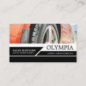 レッドカー、オートウォッシュ、クリーニングサービス 名刺 (正面)