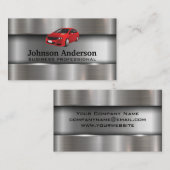 レッドカー |メタリック 名刺 (正面/裏面)