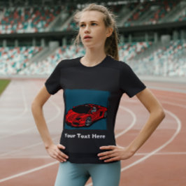レッドカーTシャツを運転する Tシャツ