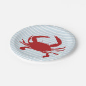 レッドカ絵を描ニストライプズ航海の ペーパープレート (アングル)