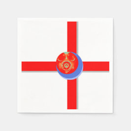 レッドガスマスク紙ナプキンス スタンダードカクテルナプキン