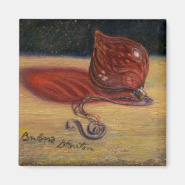 「レッドガラスオーナメント」磁石 マグネット