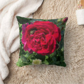 レッドガーデンバラとバグ クッション (ブランケット)
