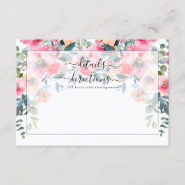 レッドガーデンバラ水彩花詳細 招待状