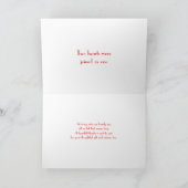 レッドガーベラ白黒水玉模様結婚ズサンキュー サンキューカード (内部)