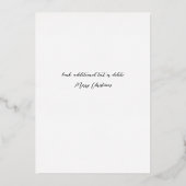 レッドガーランドオーナメントメリークリスマスV 箔招待状 (裏面)