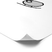 レッドガールアイススケーターTシャツとギフト ポスター (角)