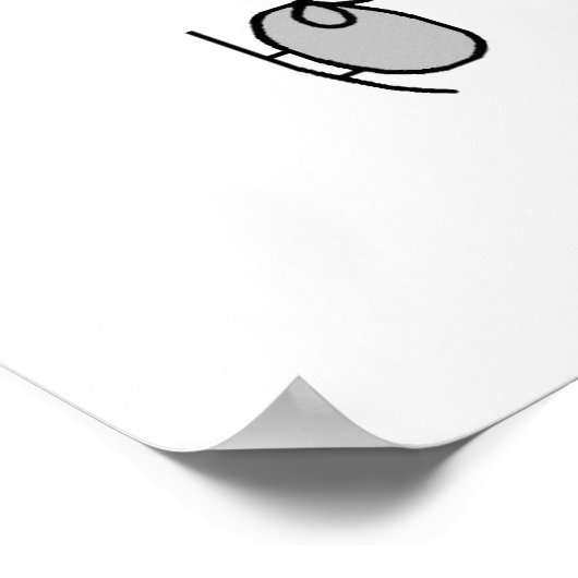 レッドガールアイススケーターTシャツとギフト ポスター (角)