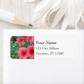 レッドキク開花 ラベル (インサイチュ)