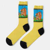 レッドキットクルーソックス ソックス (左)