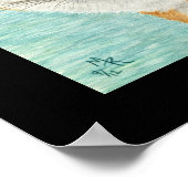 レッドキツネアートプリント ポスター (角)