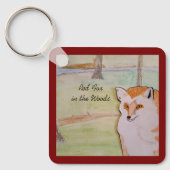 レッドキツネイン・ザ・ウッズ キーホルダー (正面)