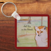 レッドキツネイン・ザ・ウッズ キーホルダー (正面)