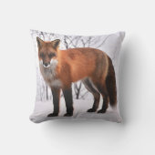 レッドキツネイン・スノー クッション (正面)