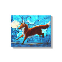 レッドキツネキツネシュレアルファンタジーオンブルー