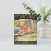 レッドキツネクリスマスカード シーズンポストカード (スタンド正面)