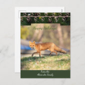 レッドキツネクリスマスカード シーズンポストカード (正面/裏面)