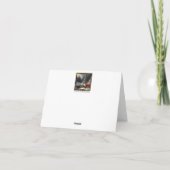 レッドキツネクリスマス カード (裏面)